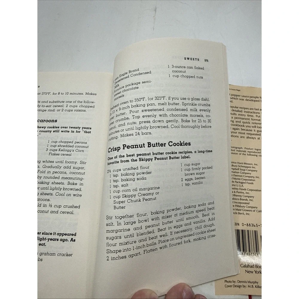 VTG 90s Ceil Dyer Best Recipes From The Back Of Boxes Bottles Cans & Jars HC/DJ